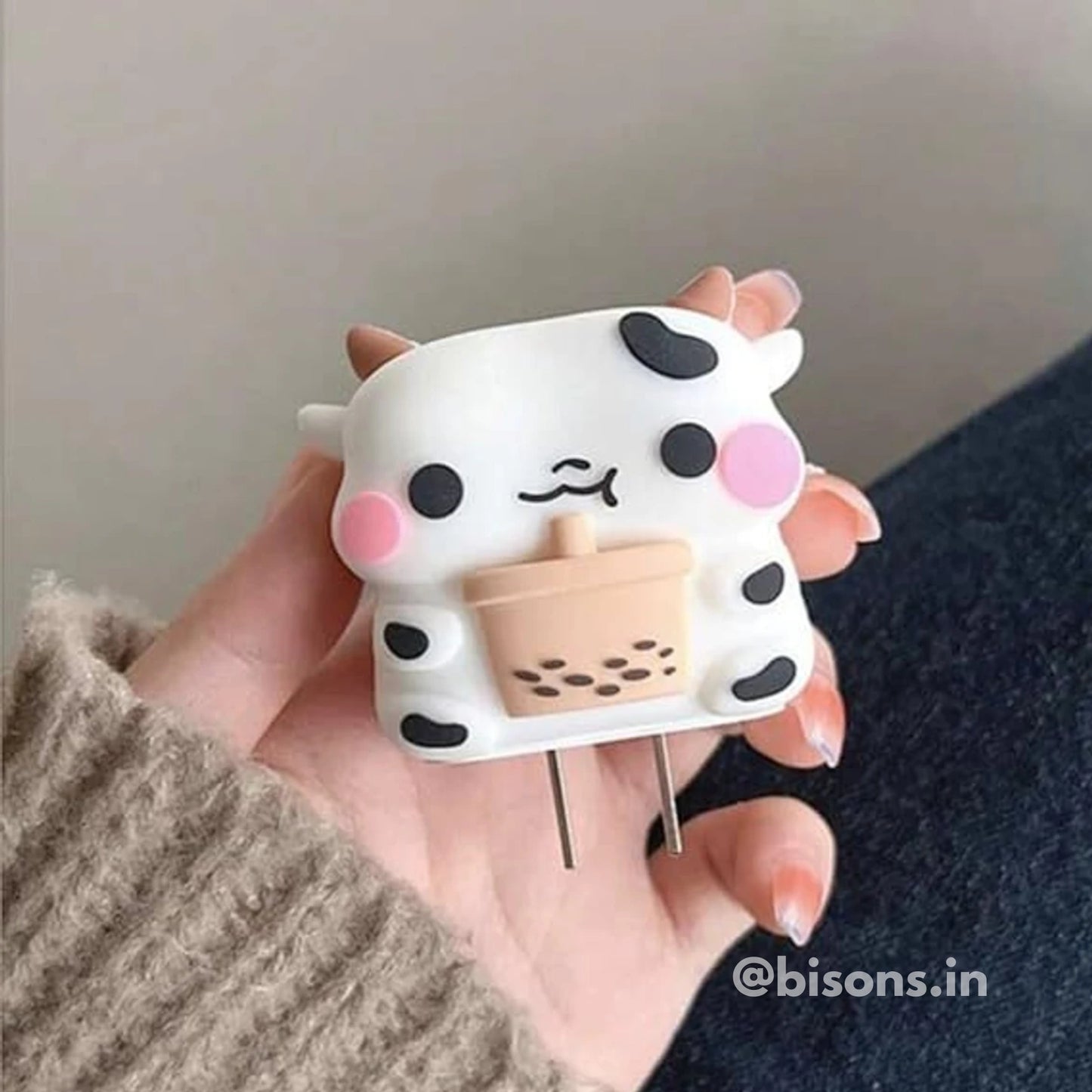 Cute Cow Edition – iPhone Charger Cover (With Wire Protector)