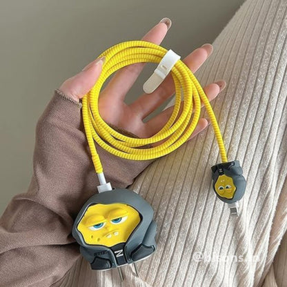 Bossy SpongeBob Edition – iPhone Charger Cover (With Wire Protector)