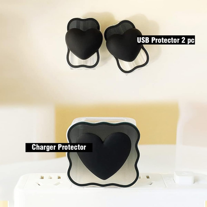 3D Little Heart Edition – iPhone Charger Cover (With Wire Protector)