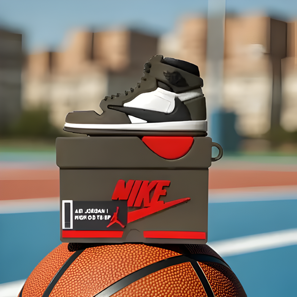 Cactus Court Drip Case Airpods- Mocha Brown Sneaker AirPods Cover