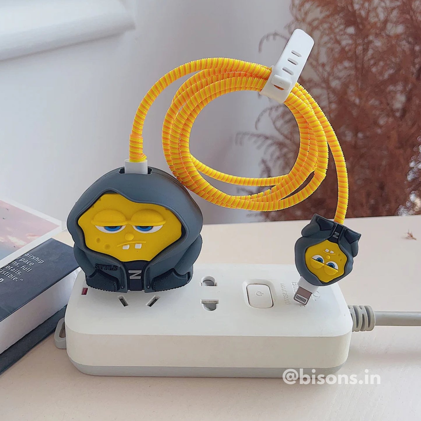 Bossy SpongeBob Edition – iPhone Charger Cover (With Wire Protector)