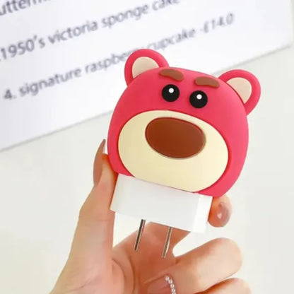 Lotso Bear Edition – iPhone Charger Cover with Cable Protector