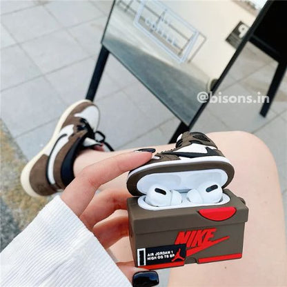 Cactus Court Drip Case Airpods- Mocha Brown Sneaker AirPods Cover