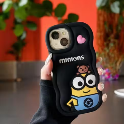 Mini Minions iPhone Case (With Built-in Stand)