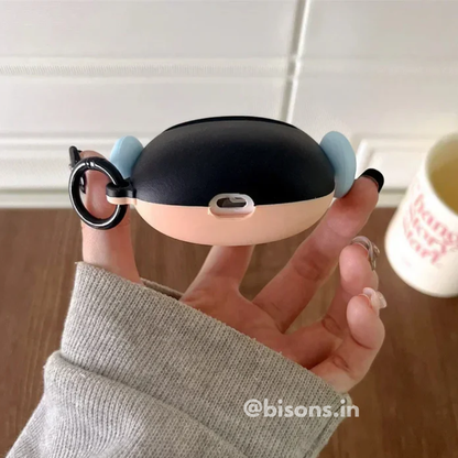 Shinchan With Blue Headphone Edition Airpods - Premium Silicone Case Apple Airpods Cover