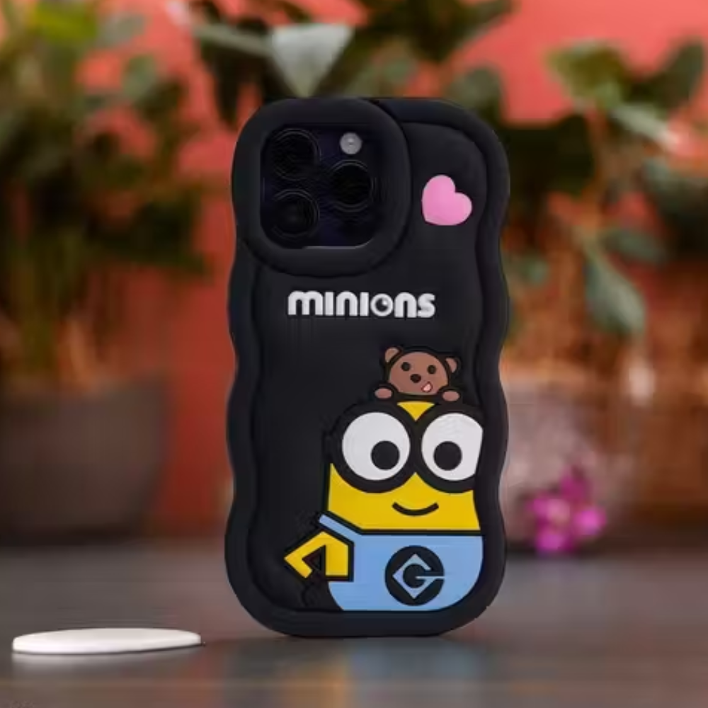 Mini Minions iPhone Case (With Built-in Stand)