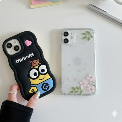 Mini Minions iPhone Case (With Built-in Stand)