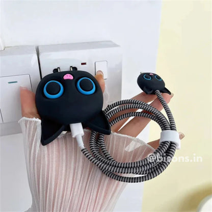 Cosmo Cat Edition – iPhone Charger Cover (With Wire Protector)