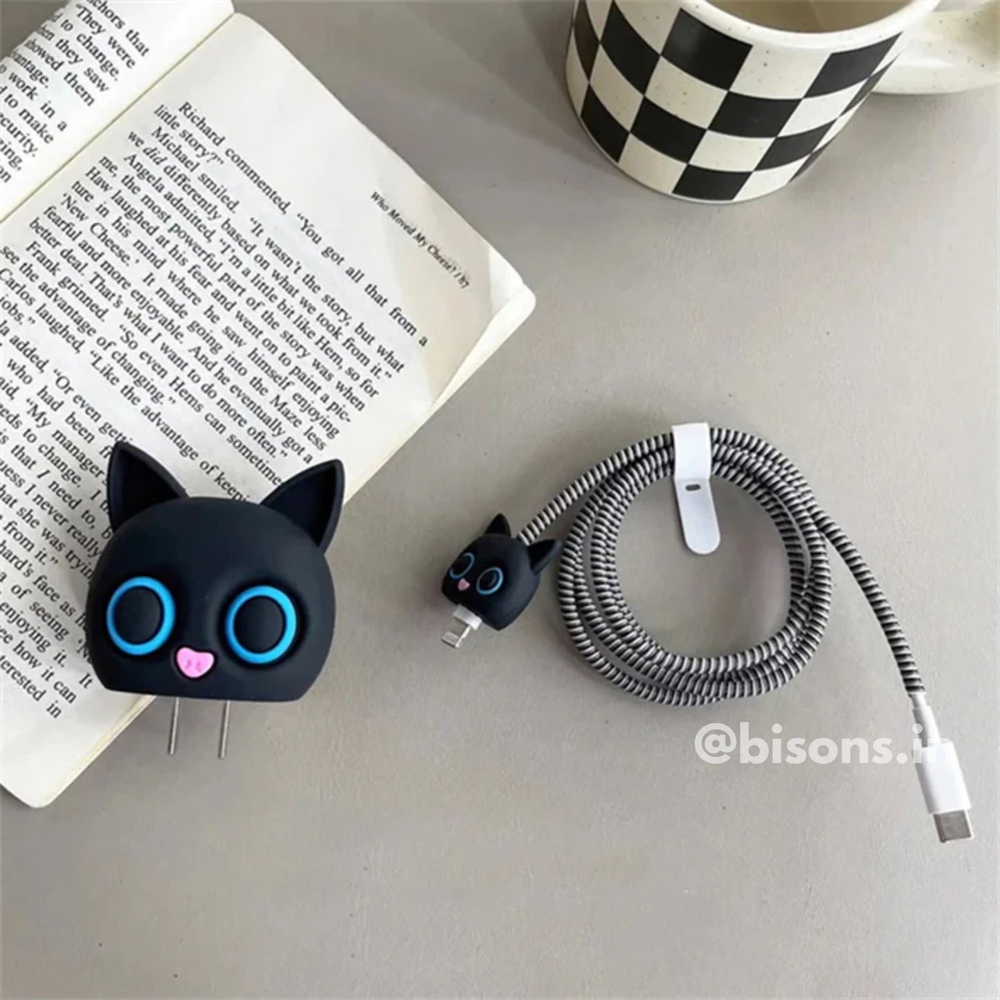 Cosmo Cat Edition – iPhone Charger Cover (With Wire Protector)
