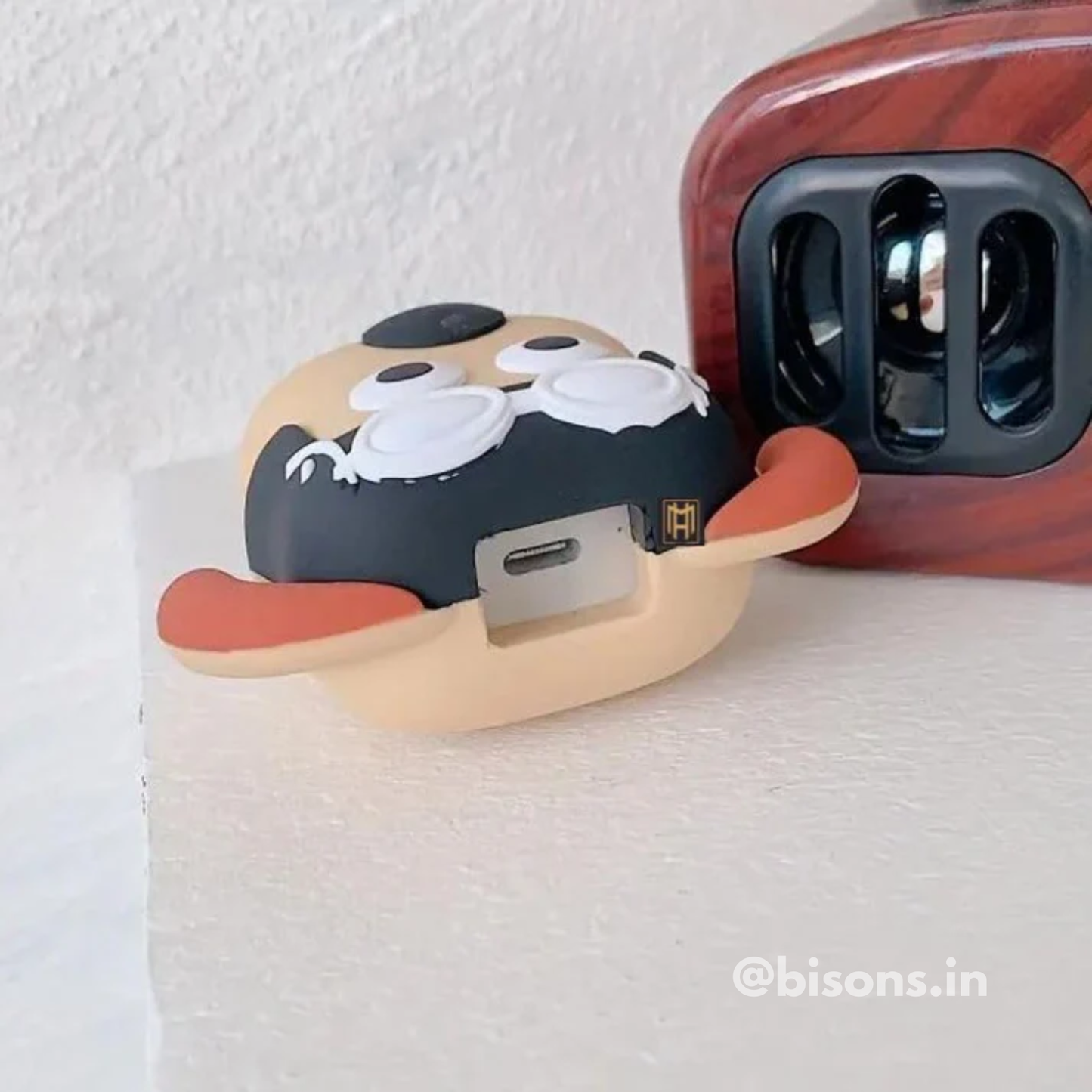 Pilot Pug Edition – iPhone Charger Cover (With Wire Protector)