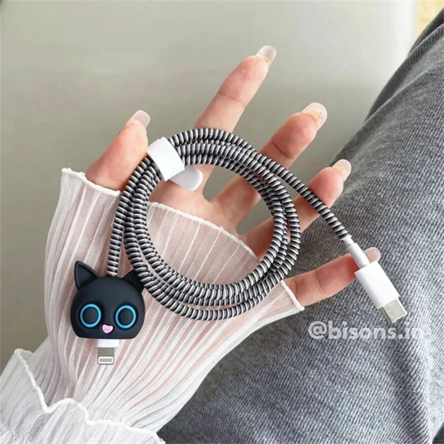 Cosmo Cat Edition – iPhone Charger Cover (With Wire Protector)