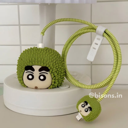 Shinchan Durian Edition – iPhone Charger Cover (With Wire Protector)