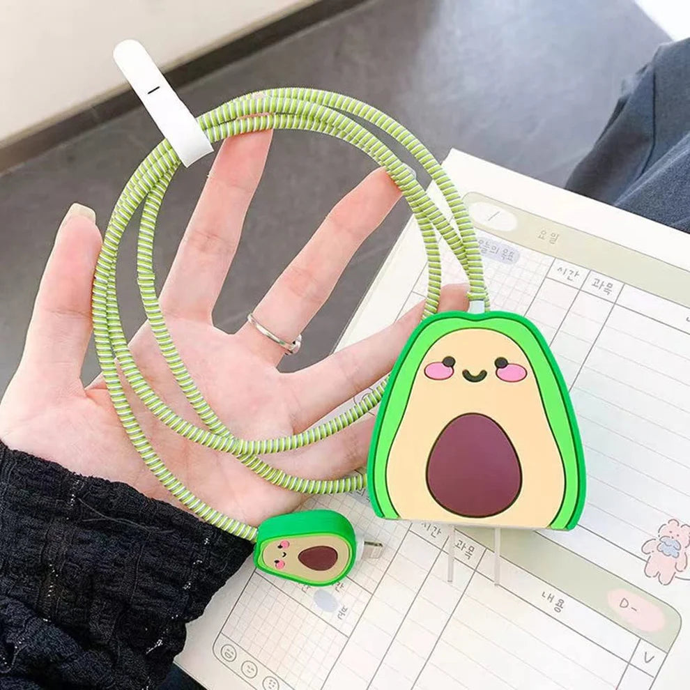 Avacado Edition – iPhone Charger Cover (With Wire Protector)
