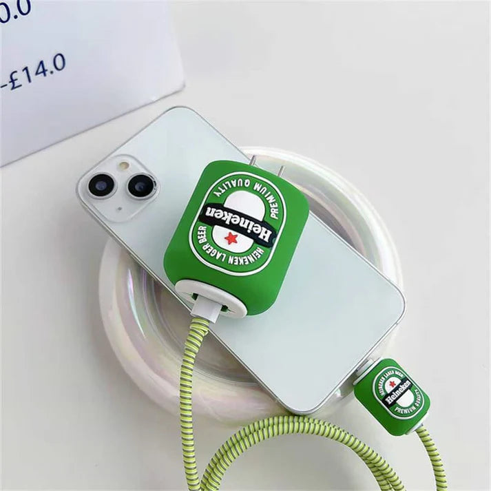 Beer Can Edition – iPhone Charger Cover (With Wire Protector)