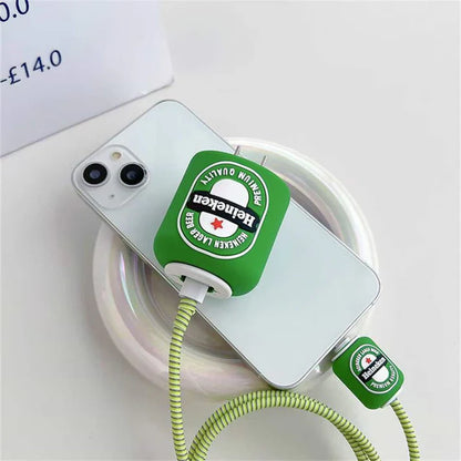 Beer Can Edition – iPhone Charger Cover (With Wire Protector)