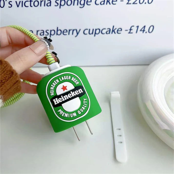 Beer Can Edition – iPhone Charger Cover (With Wire Protector)