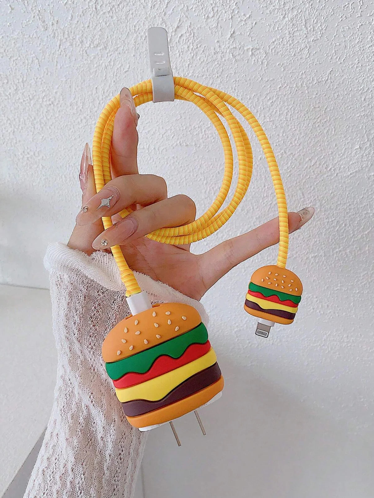 Burger Edition – iPhone Charger Cover (With Wire Protector)