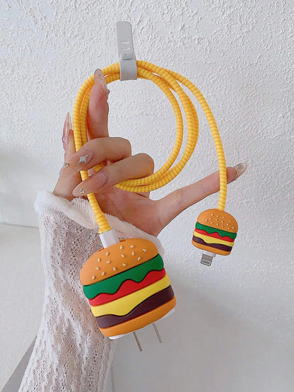 Burger Edition – iPhone Charger Cover (With Wire Protector)