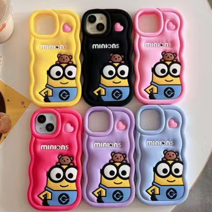 Mini Minions iPhone Case (With Built-in Stand)