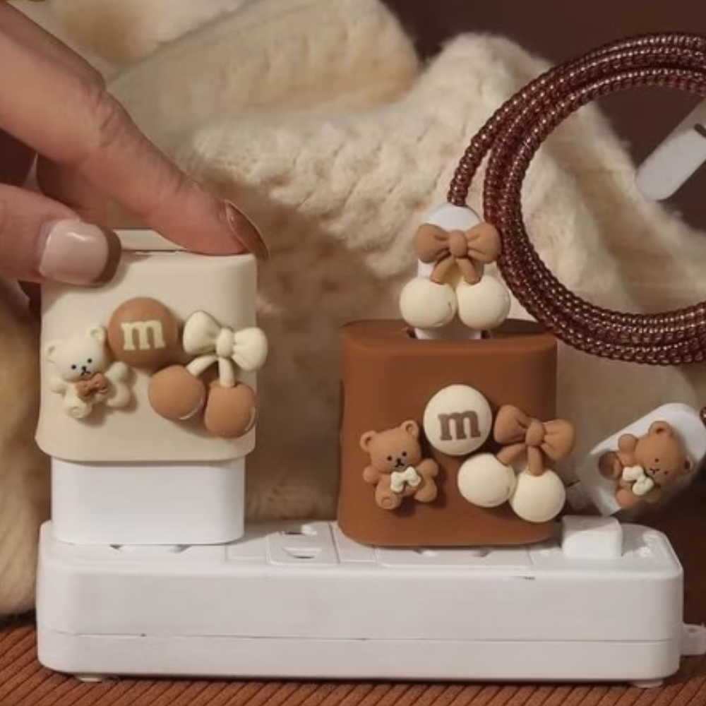 Teddy Edition – iPhone Charger Cover (With Wire Protector)