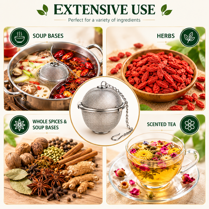 BrewMitra™ – Stainless Steel Tea Infuser Set