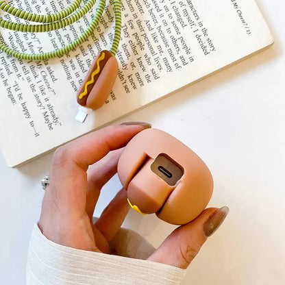 Hot Dog Edition – iPhone Charger Cover (With Wire Protector)