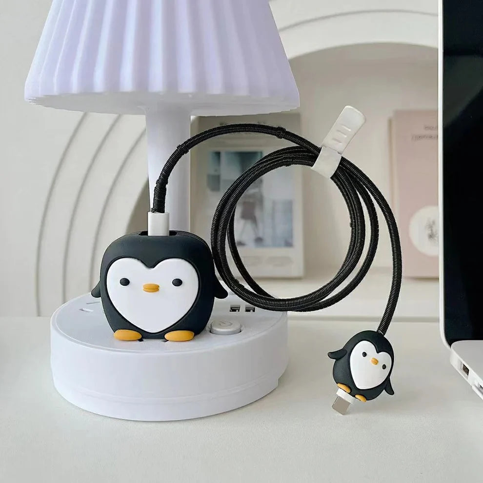 Penguin Edition – iPhone Charger Cover (With Wire Protector)