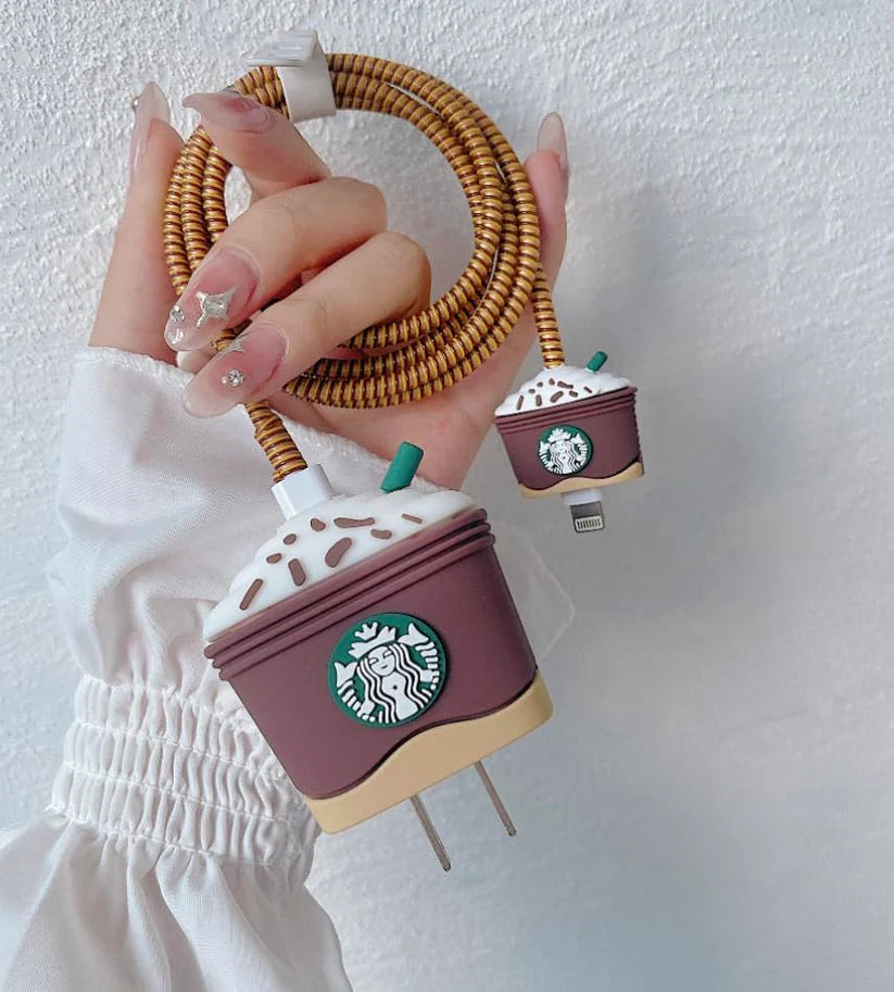 Starbucks Brown Edition – iPhone Charger Cover (With Wire Protector)