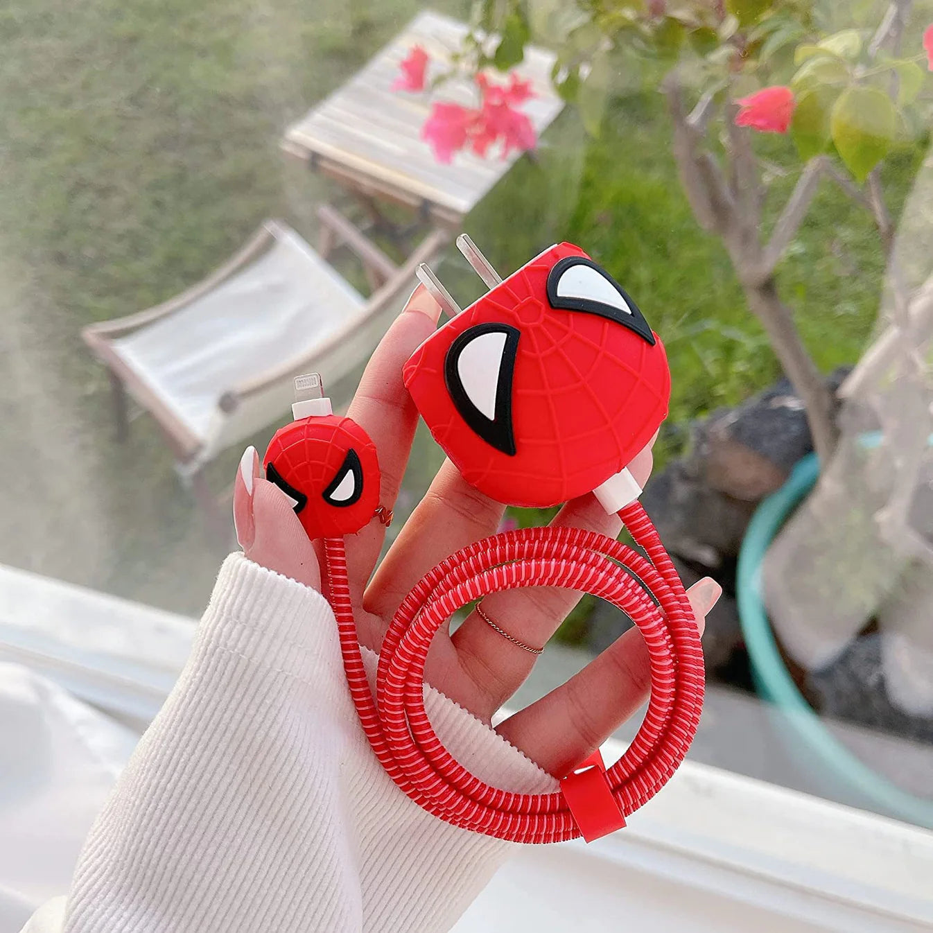 SpiderWeb Edition – iPhone Charger Cover (With Wire Protector)