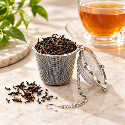 BrewMitra™ – Stainless Steel Tea Infuser Set