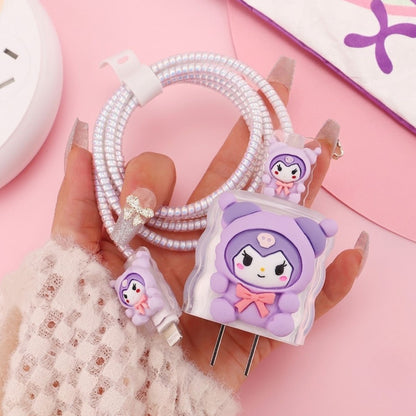 3D Kuromi Edition – iPhone Charger Cover (With Wire Protector)