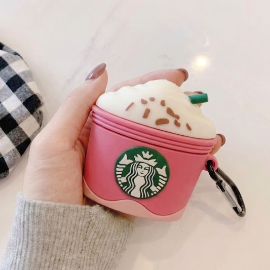 Starbucks Pink Airpods - Premium Silicone Case Apple Airpods Cover