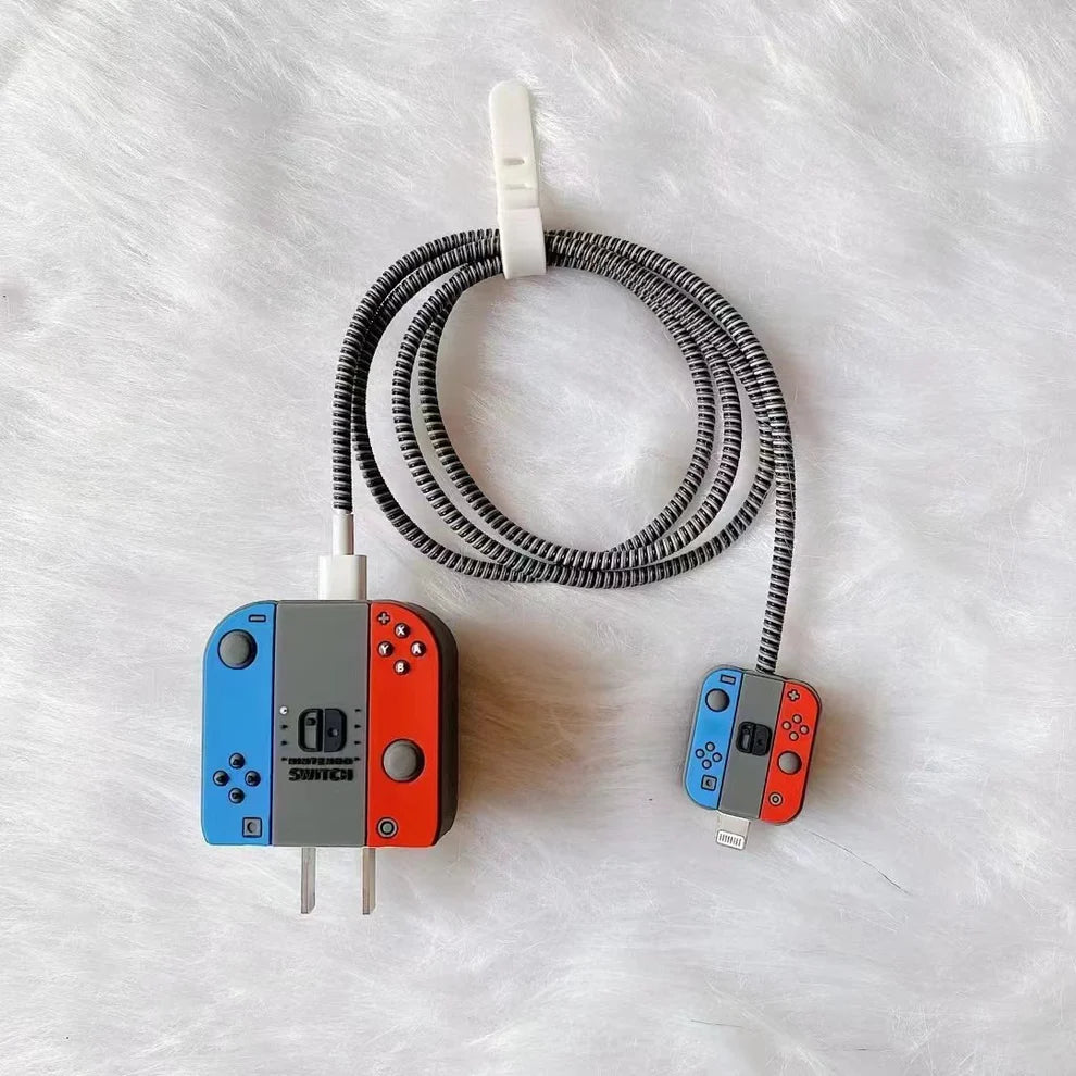 Nintendo Classic Edition – iPhone Charger Cover (With Wire Protector)